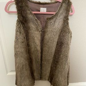 Faux fur vest